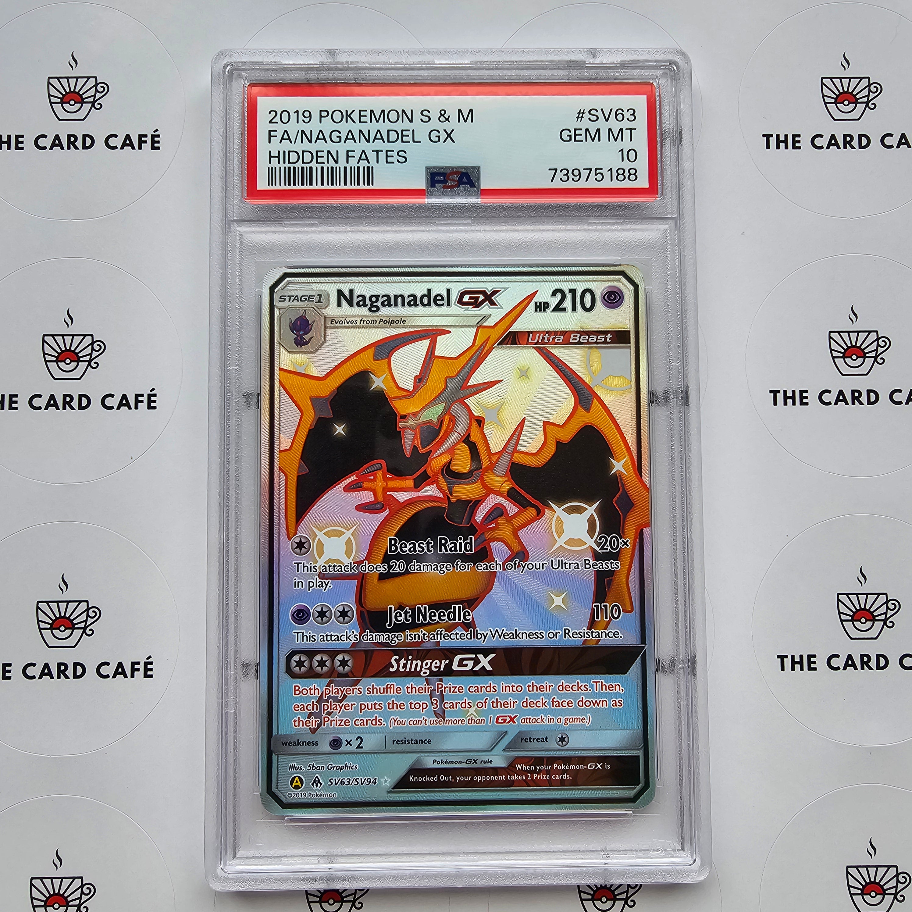 Naganadel GX - Hidden Fates - SV63/SV94 - PSA 10