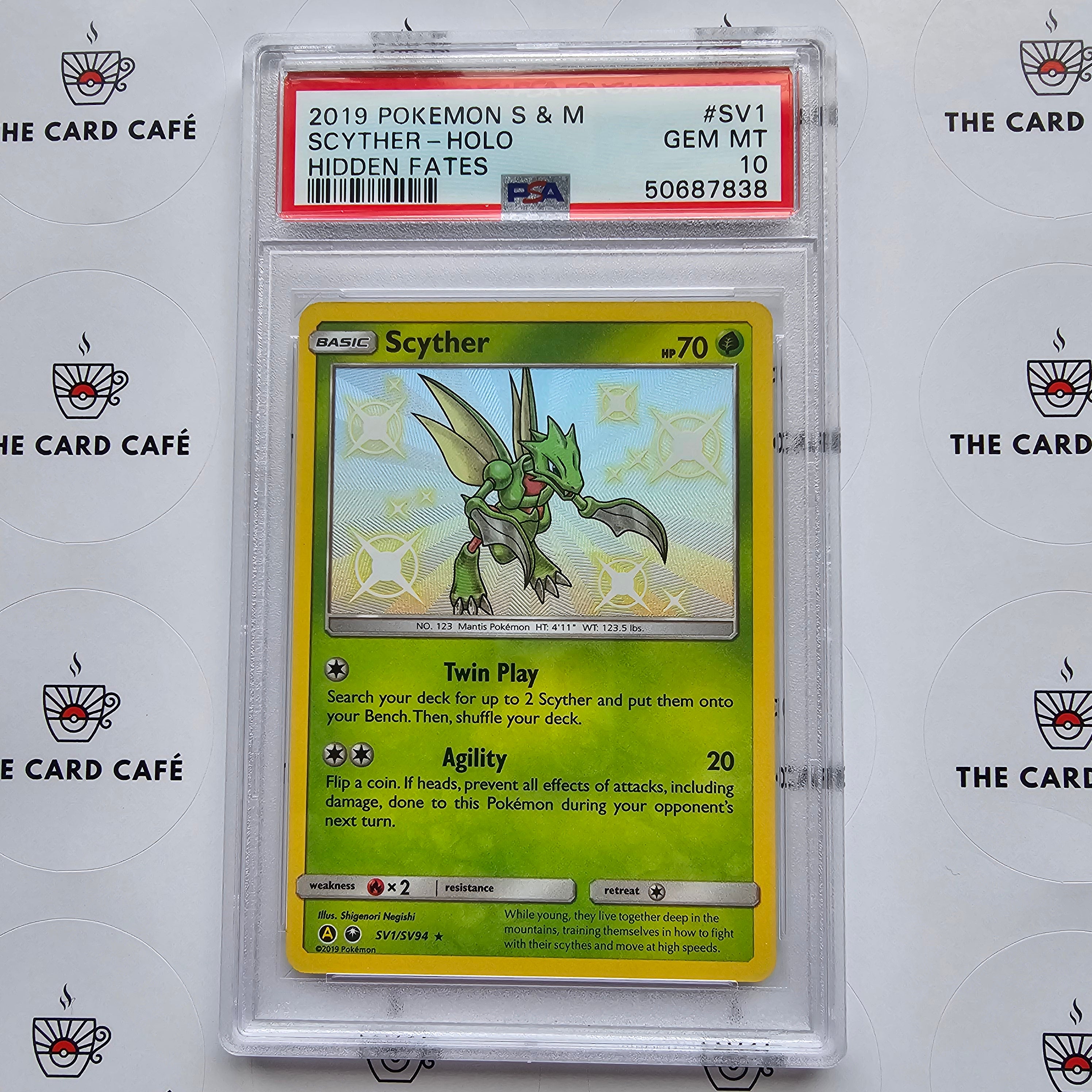 Scyther - Hidden Fates Shiny Vault - SV1/SV94 - PSA 10