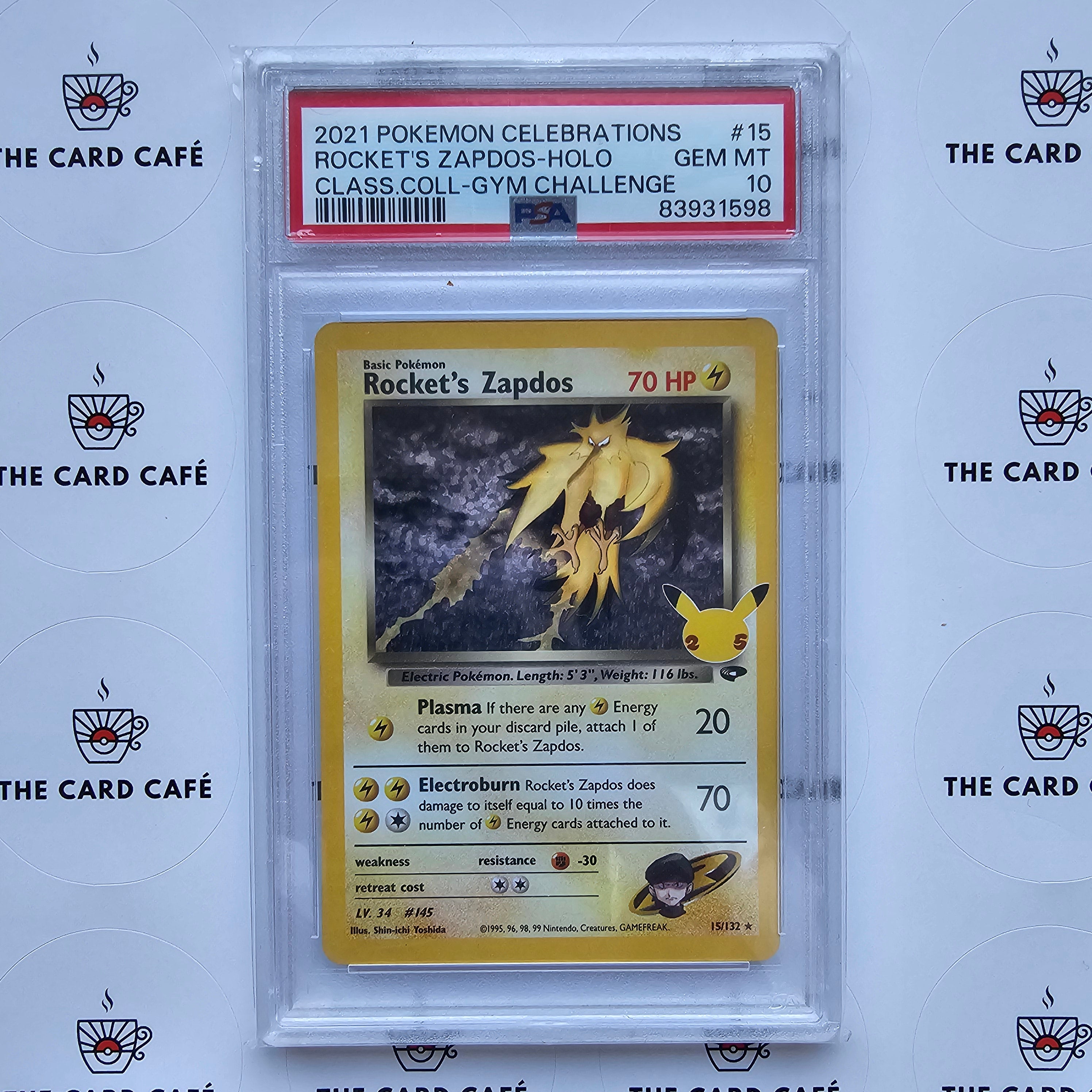 Rocket's Zapdos - Celebrations - 15/132 - PSA 10