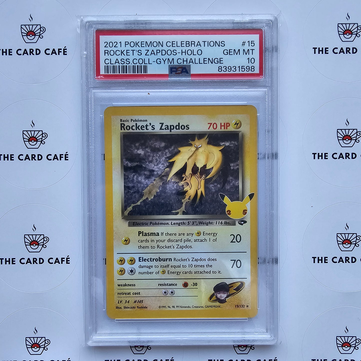 Rocket's Zapdos - Celebrations - 15/132 - PSA 10