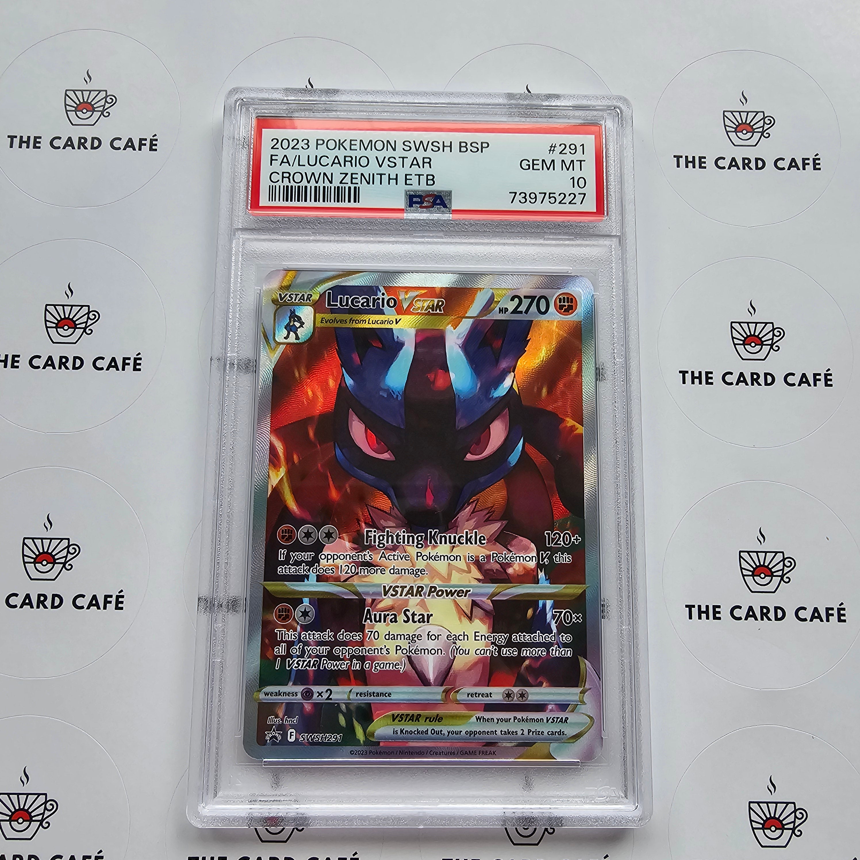 Lucario VSTAR - SWSH BSP Crown Zenith - SWSH291 - PSA 10