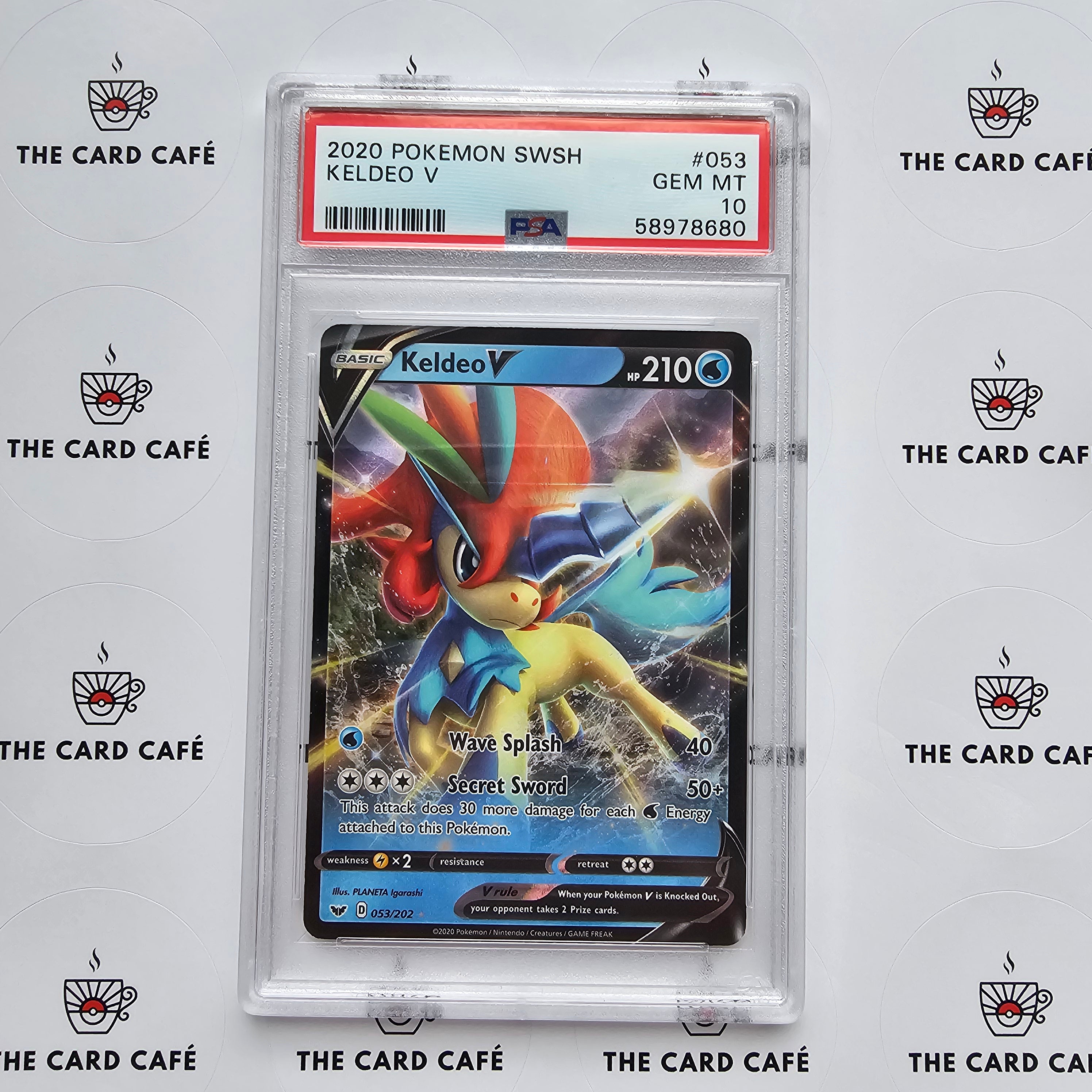Keldeo V - Sword & Shield Base - 053/202 - PSA 10