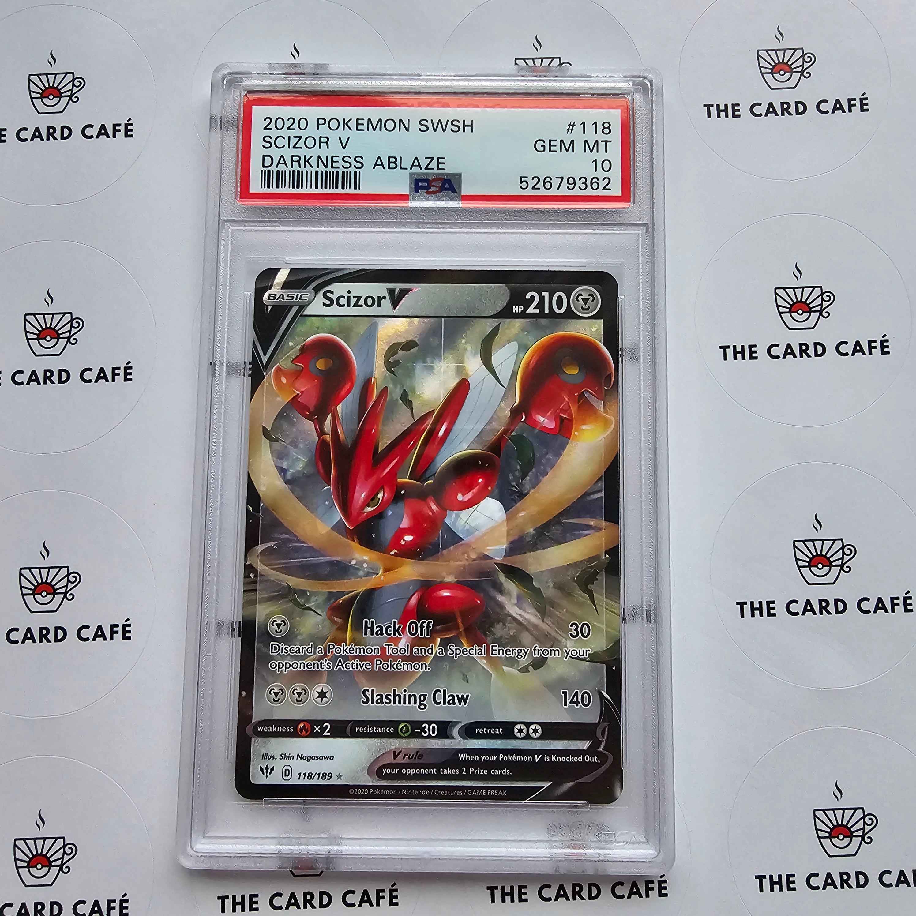 Scizor V - Darkness Ablaze - 118/198 - PSA 10