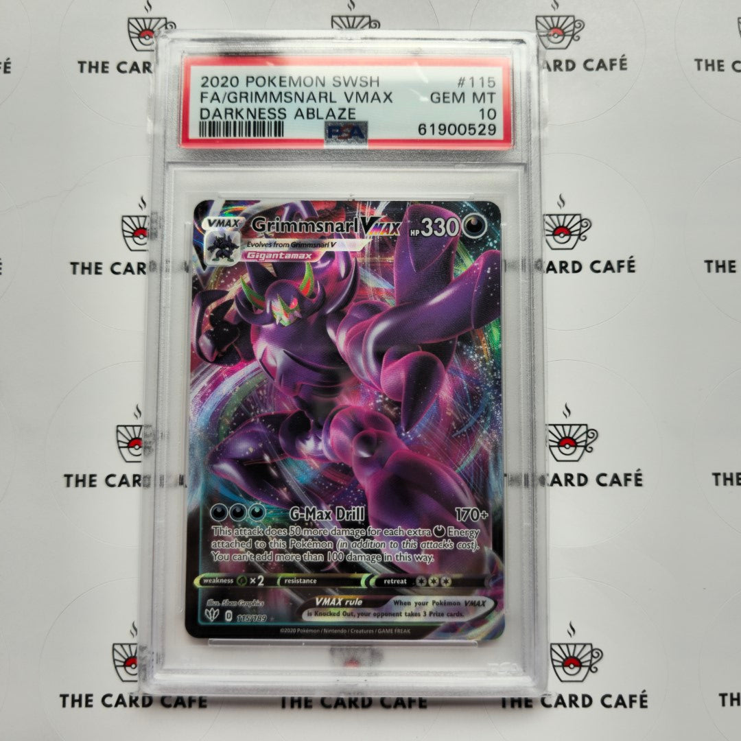 Grimmsnarl VMAX - Darkness Ablaze - 115/189 - PSA 10