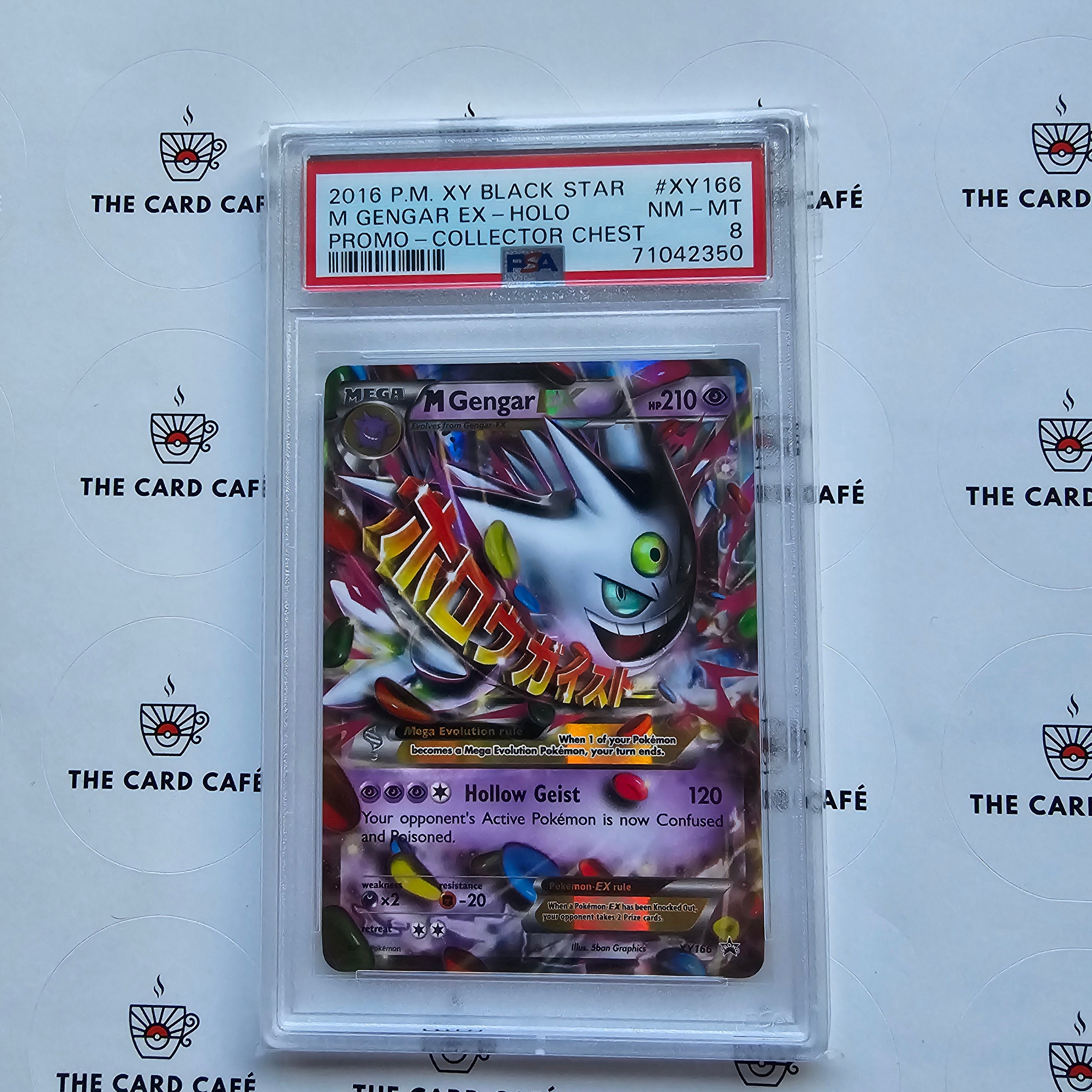 M Gengar EX - 2016 Collectors Chest - Black Star Promo XY166 - PSA 8