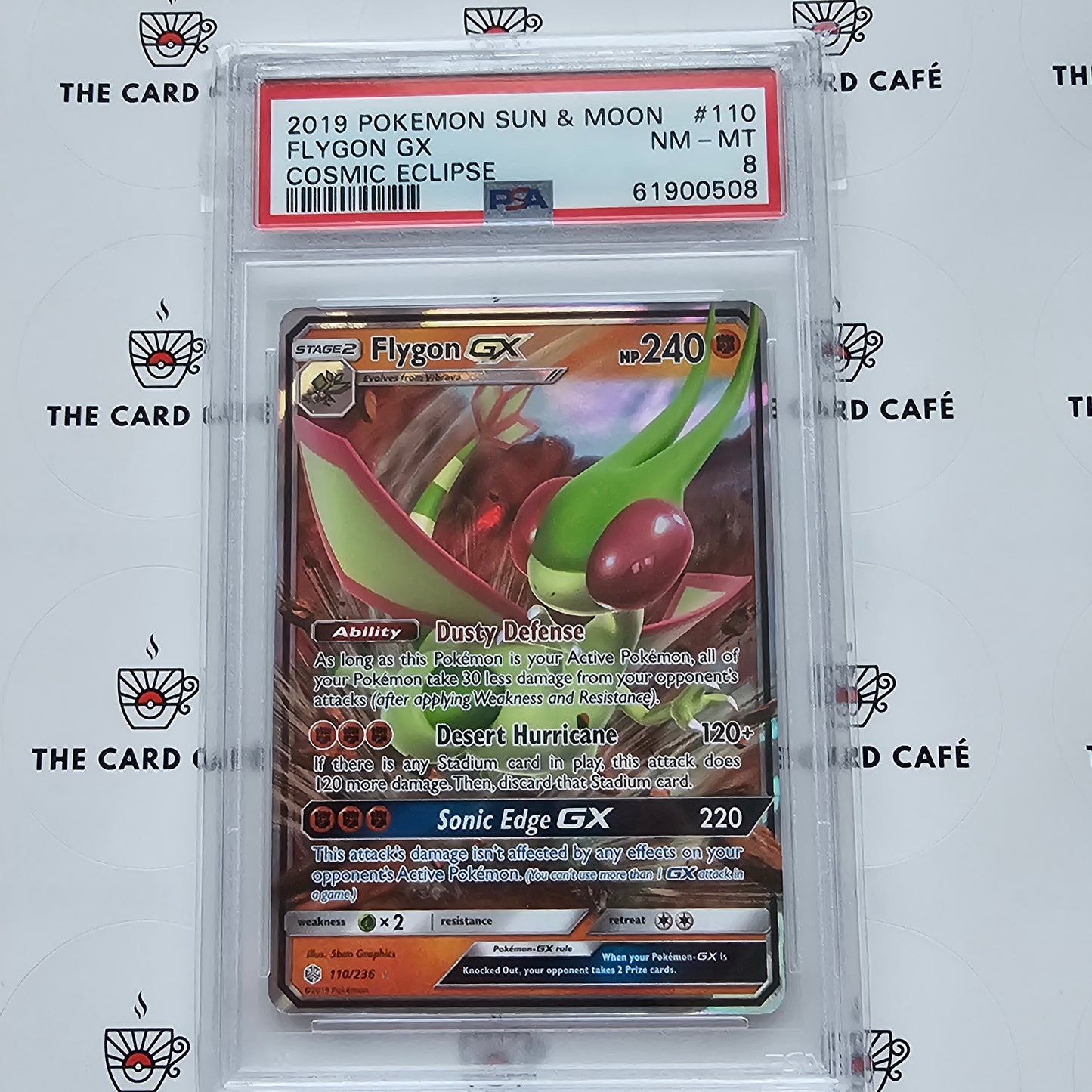 Flygon GX - Cosmic Eclipse - 110/236 - PSA 8