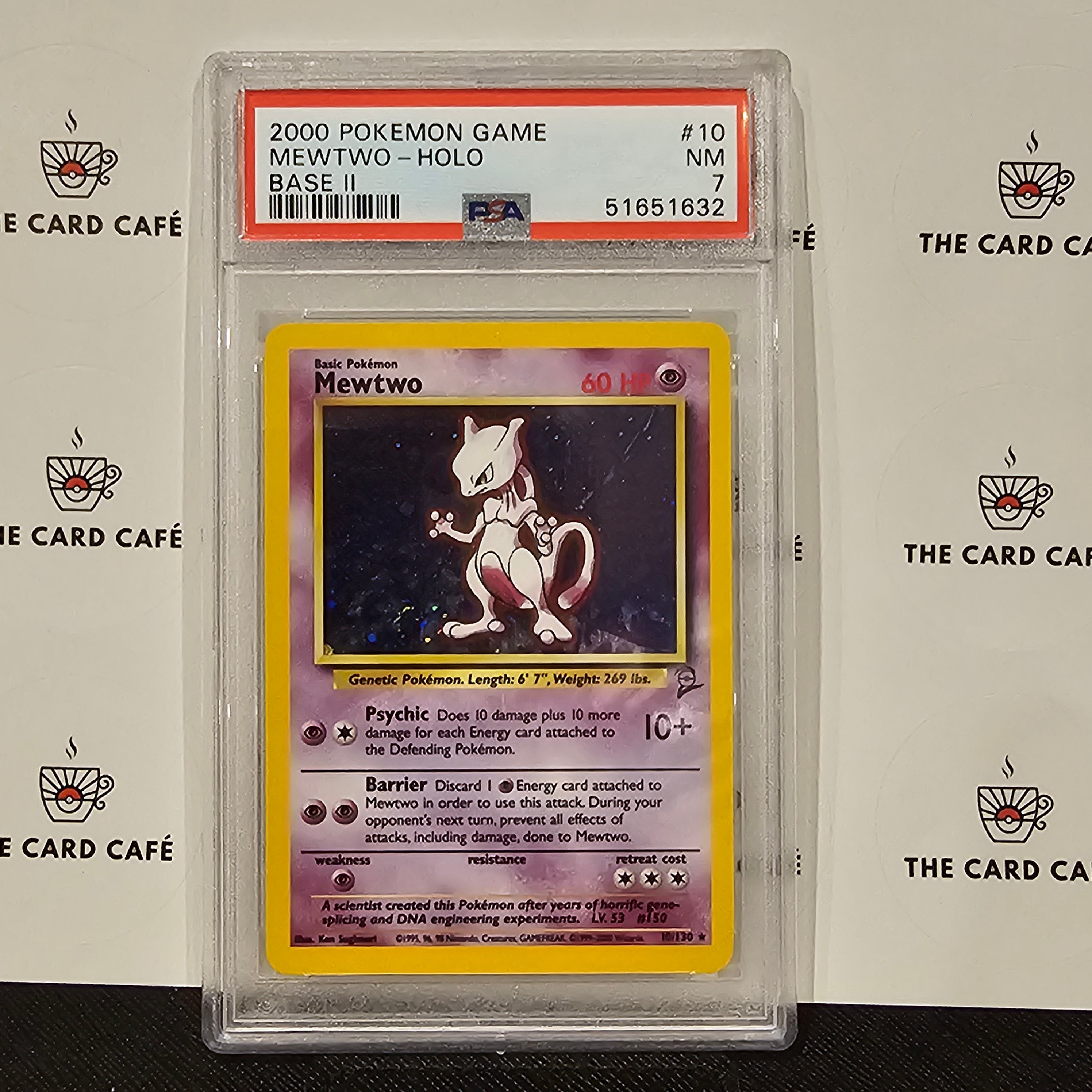 Mewtwo - Base Set 2 WOTC - 10/130 - PSA 7