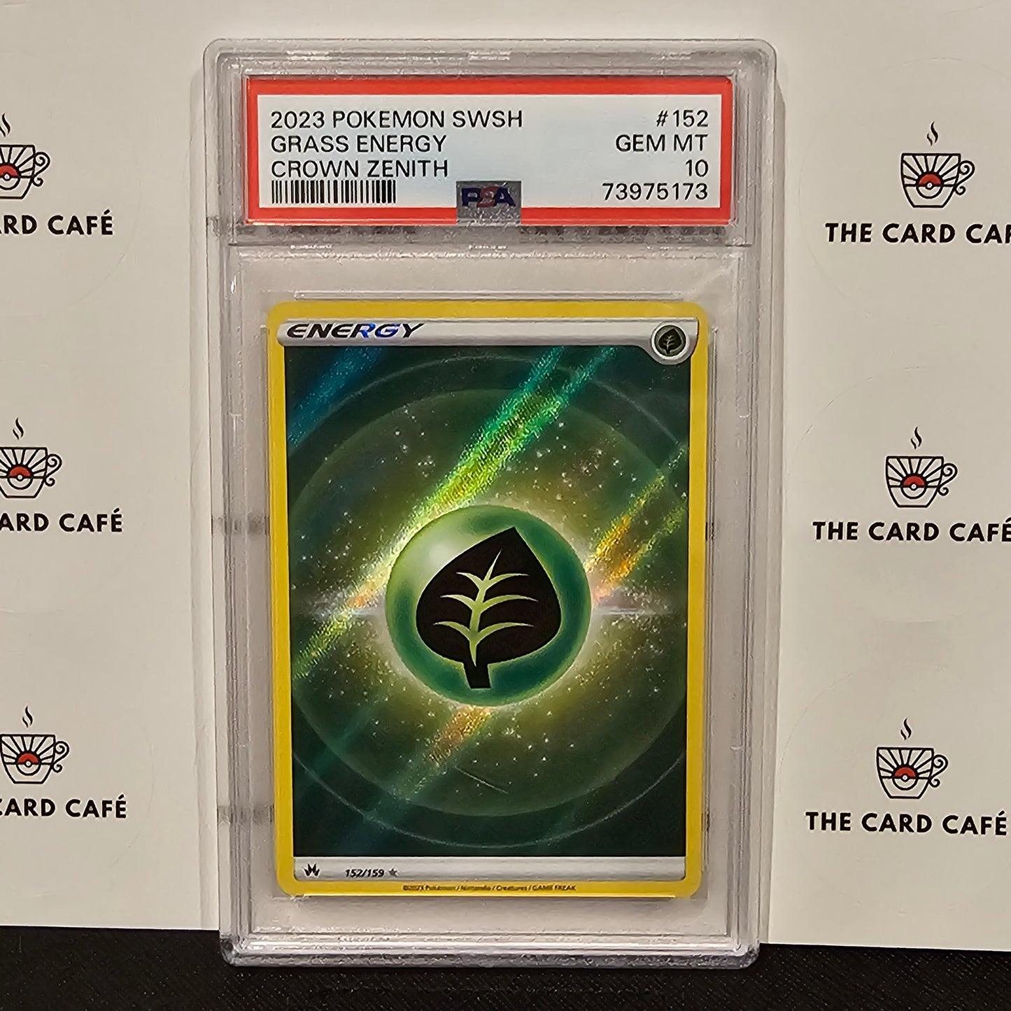 Grass Energy Holo - Crown Zenith - Energy - PSA 10