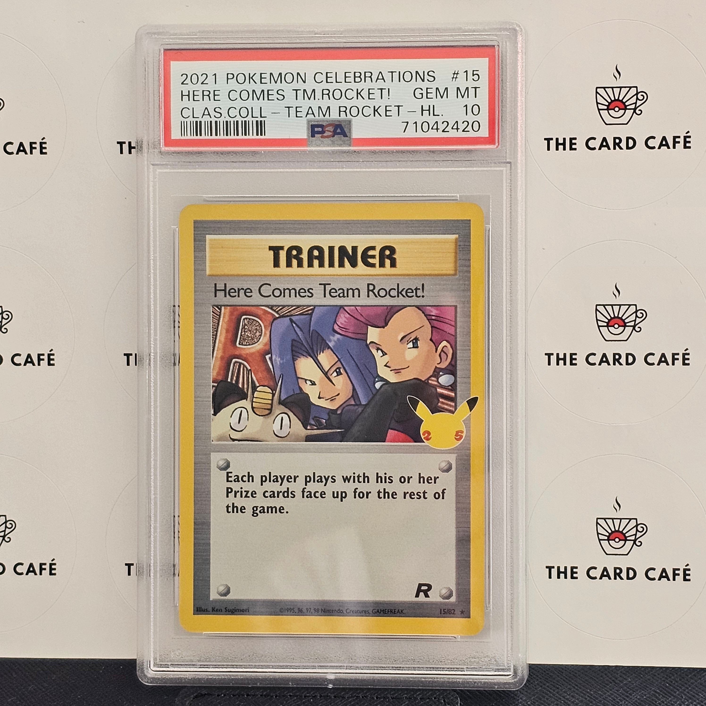 Here Comes Team Rocket! - Celebrations - 15/82 - PSA 10