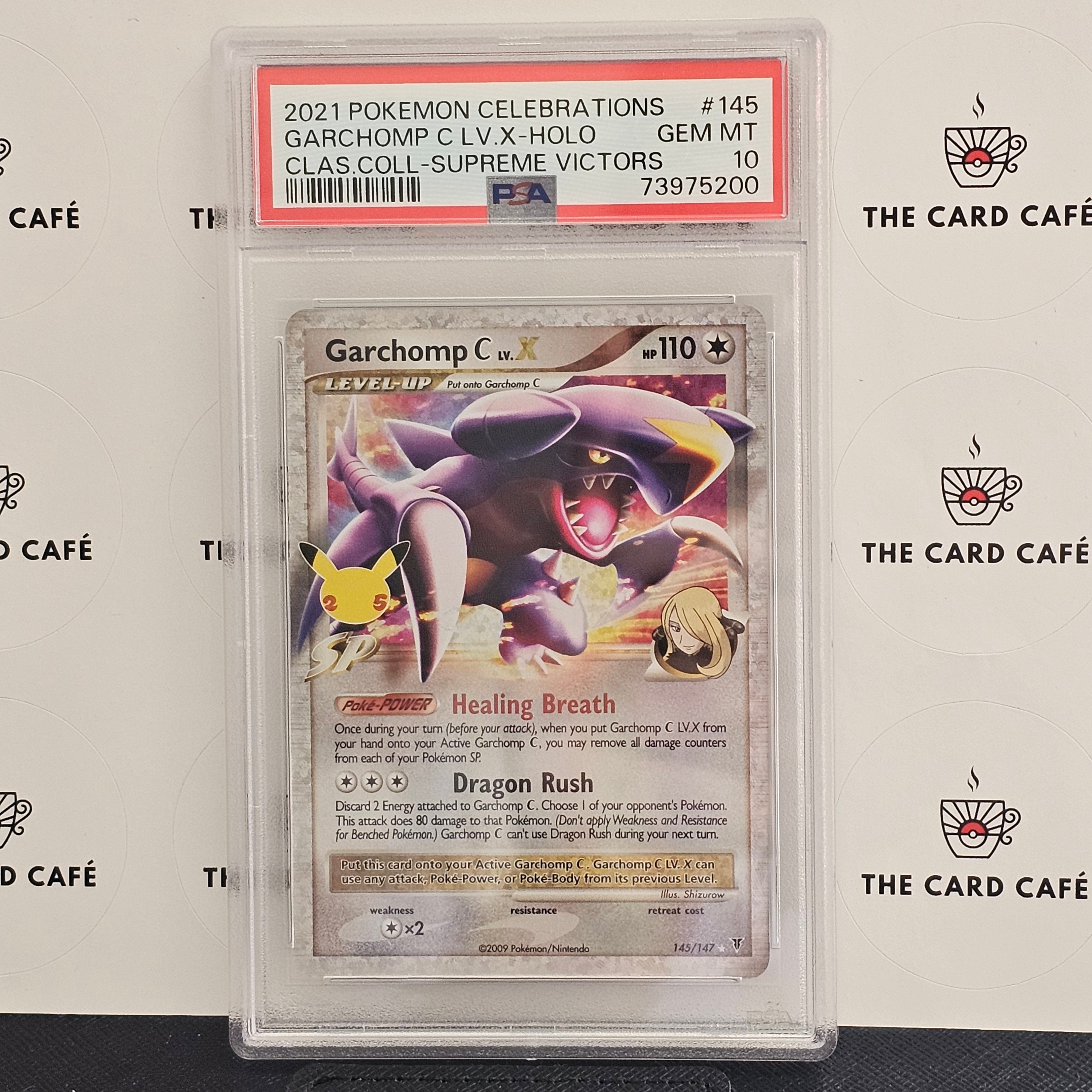 Garchomp C Lv. X - Celebrations - 145/147 - PSA 10