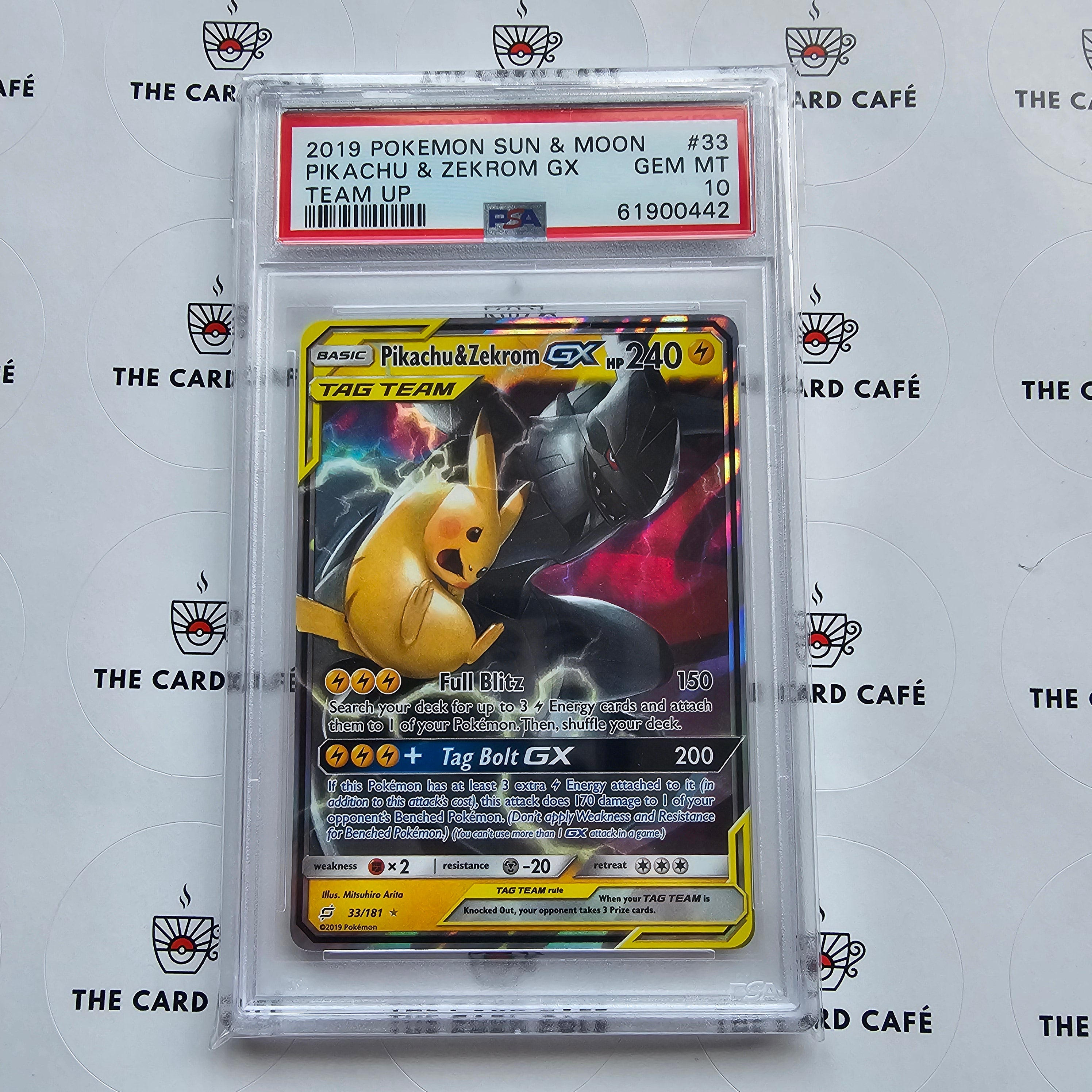 Pikachu & Zekrom GX - Team Up - 33/181 - PSA 10