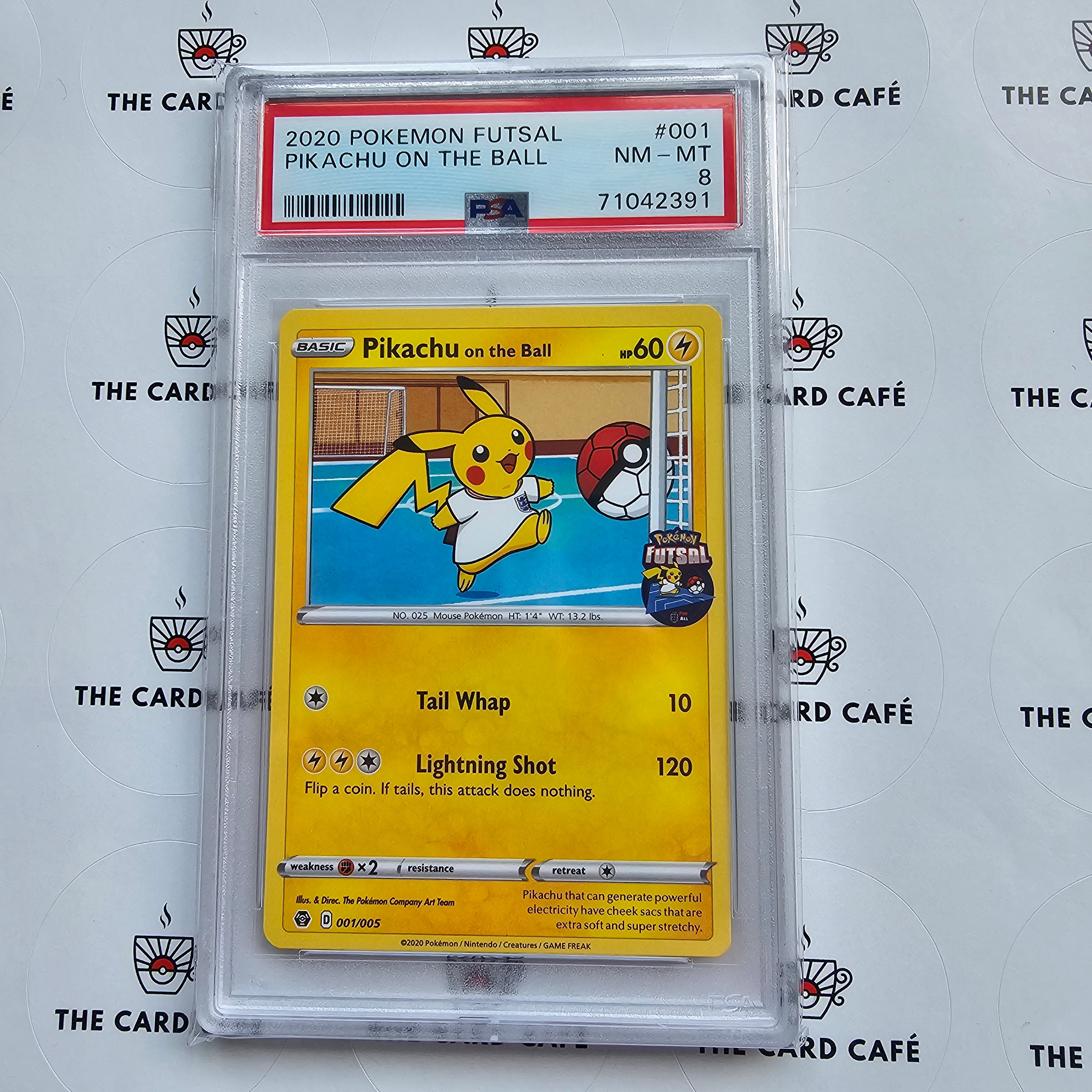 Pikachu On The Ball - Futsal Promo - 001/006 - PSA 8