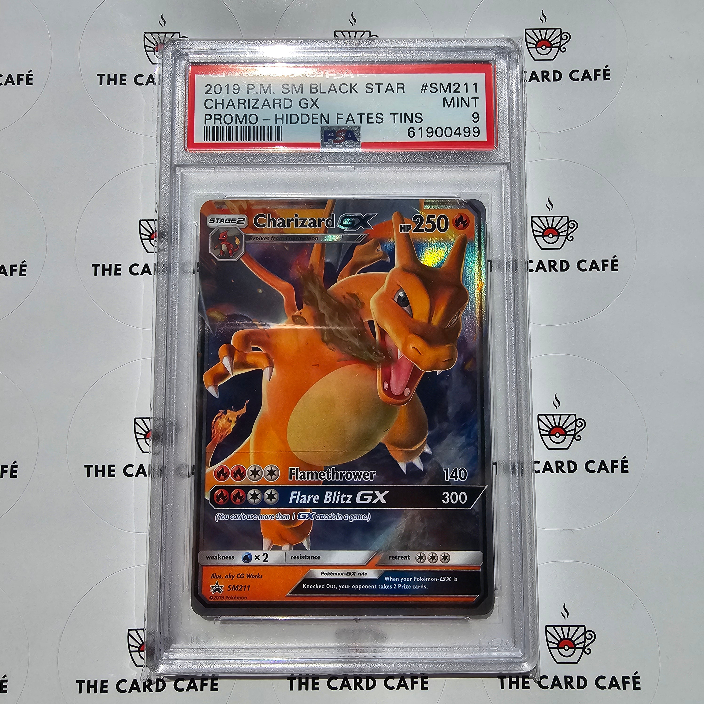 Charizard GX - Hidden Fates - SM211 - PSA 9