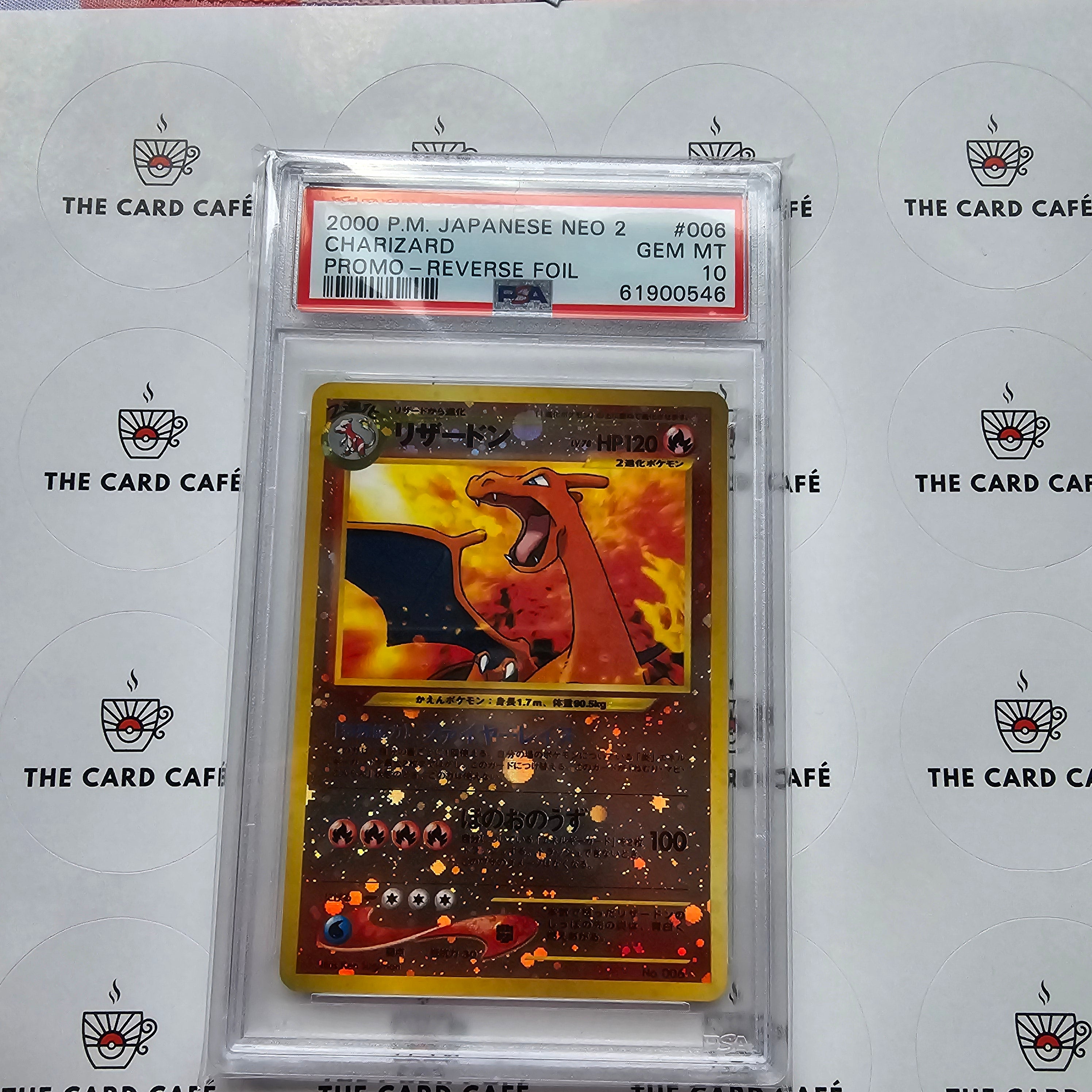 Charizard - Japanese Neo 2 Promo - Reverse Foil - No.006 - PSA 10