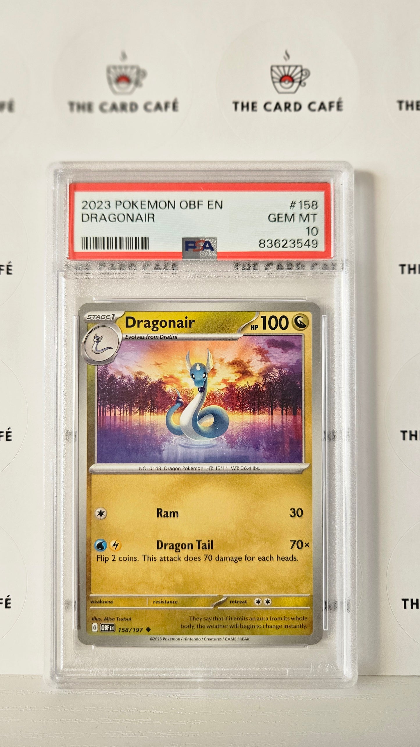 Dragonair - Obsidian Flames - 158/197 - PSA 10