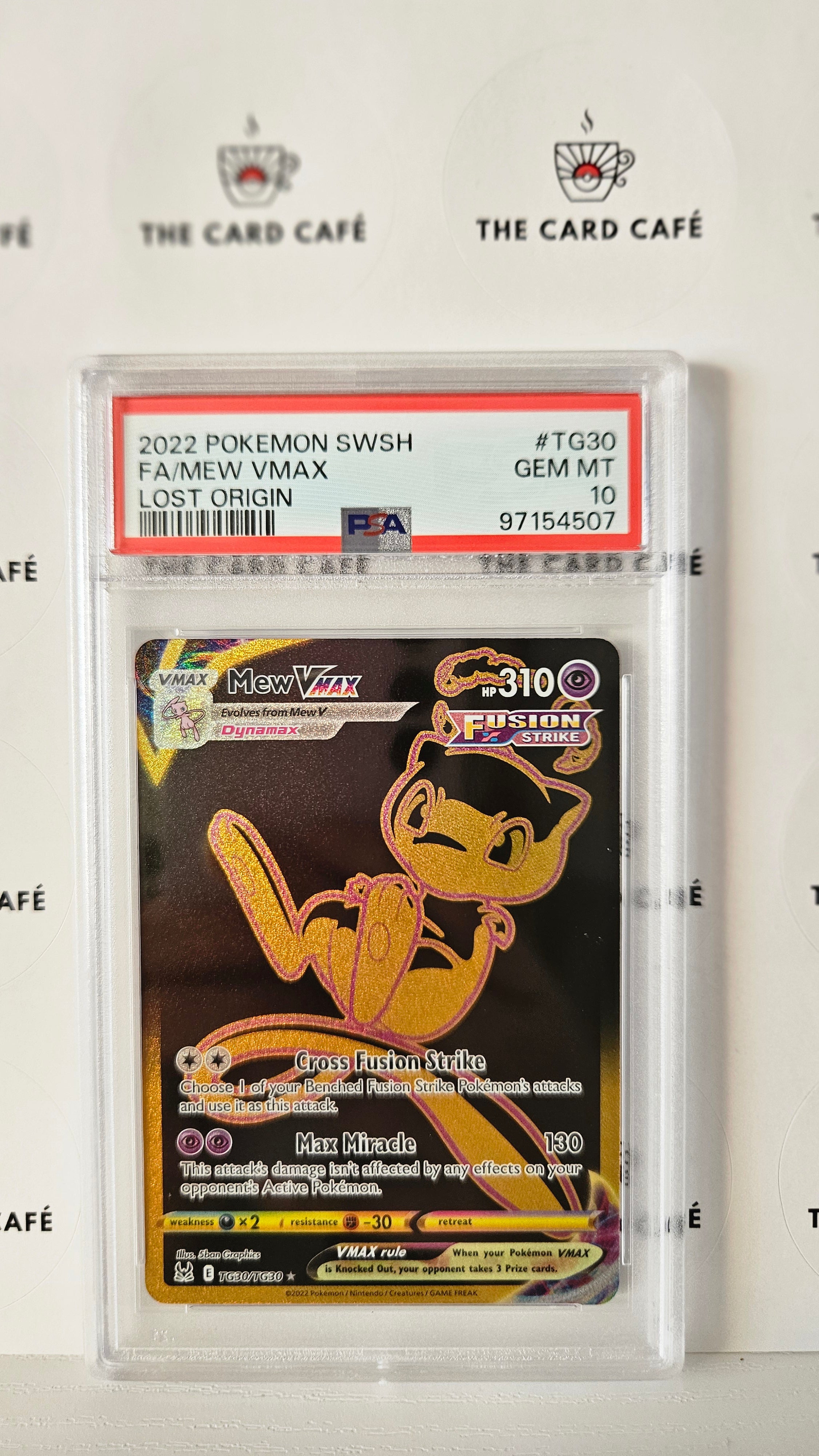 Mew VMAX - TG30/TG30 - Lost Origin - Full Art - PSA 10