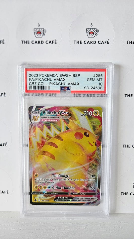 Pikachu VMAX - SWSH286 - Black Star Promo - Crown Zenith - PSA 10