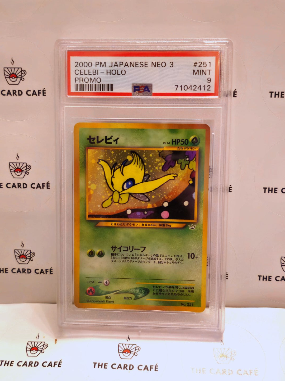 Celebi - Holo - Japanese Neo 3 Revelation File - Promo - No. 251 - PSA 9