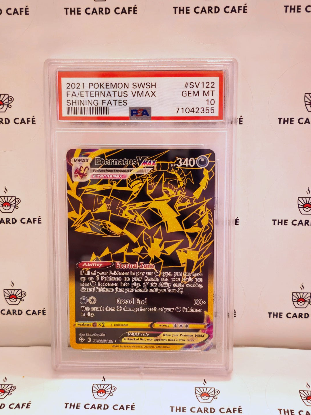 Eternatus VMAX - Shining Fates  -  Shiny Vault - SV122/SV122 - PSA 10