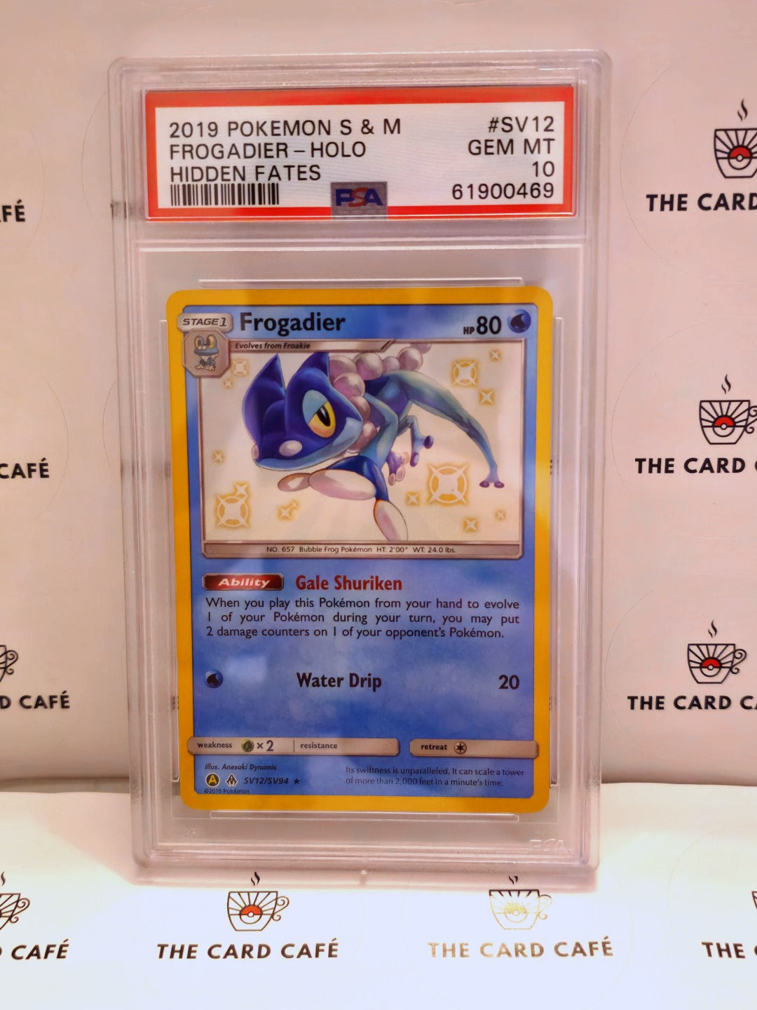 Frogadier - Hidden Fates Shiny Vault - SV12/SV94 - PSA 10