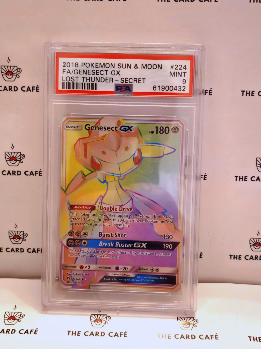 Genesect GX - Lost Thunder - 224/214 - PSA 9
