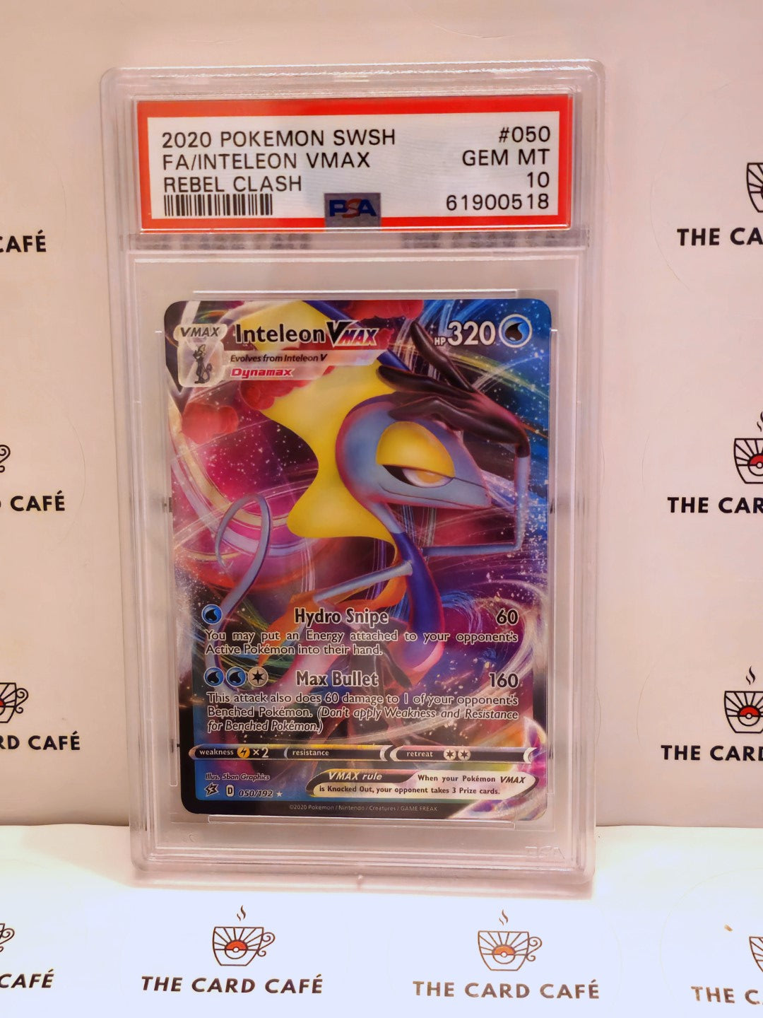 Inteleon VMAX - Rebel Clash - 50/192 - PSA 10