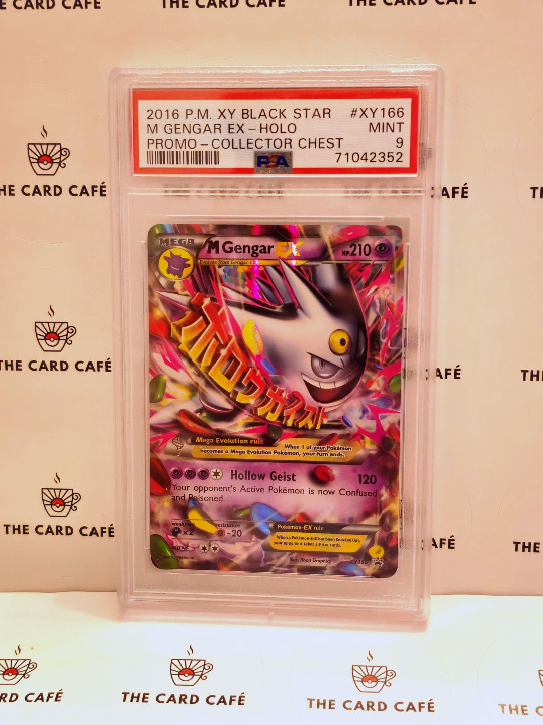 M Gengar EX - 2016 Collectors Chest - Black Star Promo XY166 - PSA 9