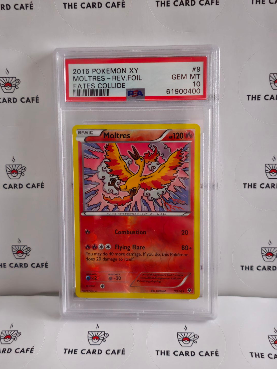 Moltres - Fates Collide - 9/124 - PSA 10