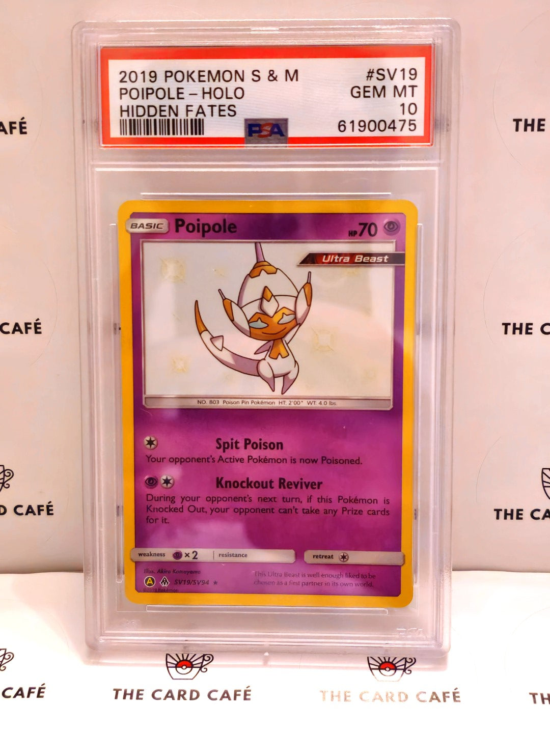 Poipole - Holo - Hidden Fates Shiny Vault - Baby Shiny - SV19/SV94 - PSA 10