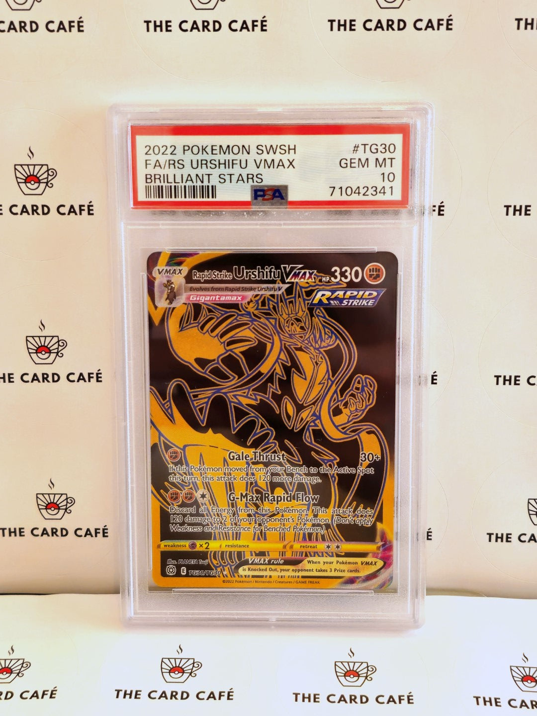 Rapid Strike Urshifu VMAX - Brilliant Stars - TG30/TG30 - PSA 10