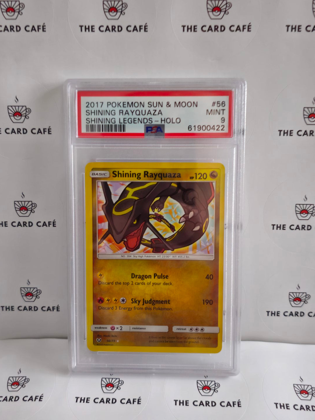 Shining Rayquaza - Shining Legends - Holo - 56/73 - PSA 9
