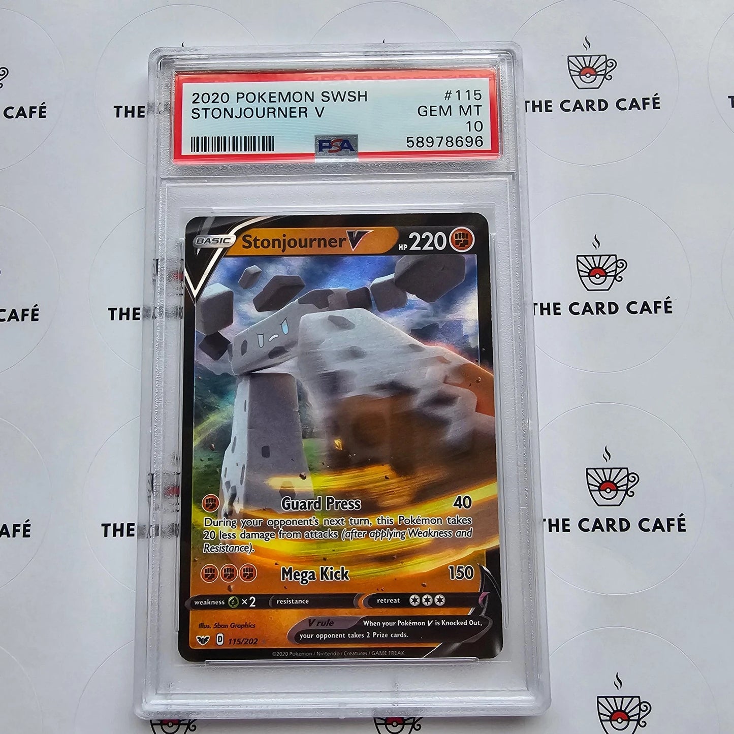 Twin Energy PSA 10 + Stonjourner PSA 10 + Tapu Koko PSA 10