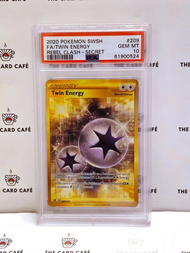 Twin Energy PSA 10 + Stonjourner PSA 10 + Tapu Koko PSA 10